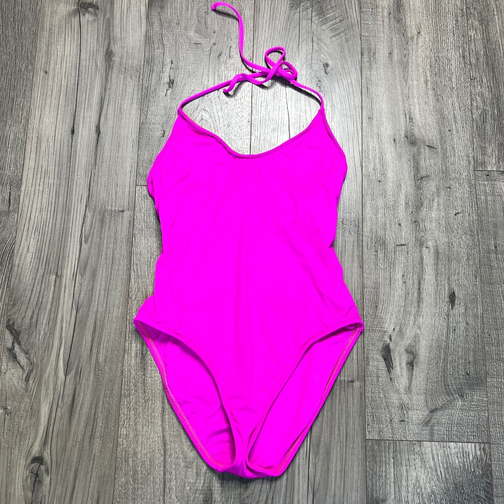 La Blanca Island Goddess Mio One-Piece Swimsuit Size 12 Underwire Electric Pink - Picture 2 of 10